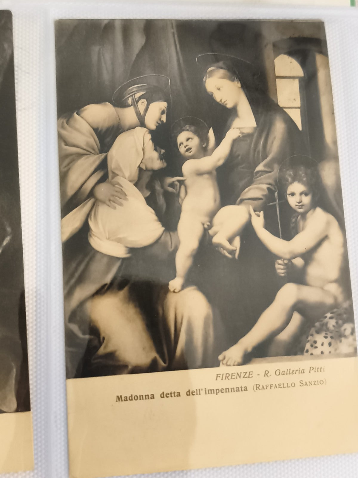 Carte postale ancienne Madonna dell’Impanata Florence Raffaello Sanzio CPA