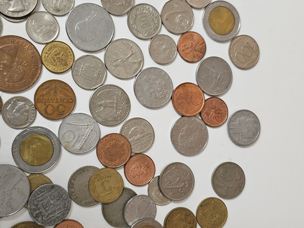 Gros lot vintage de pièces anciennes diverses pour collection, bricolage ou déco