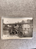 CPA Meaux La Passerelle cheval rivière photo LL carte postale ancienne