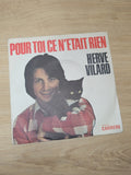 Vintage 45 tours ancien disque vinyle Hervé Vilard collection rétro chanson fran