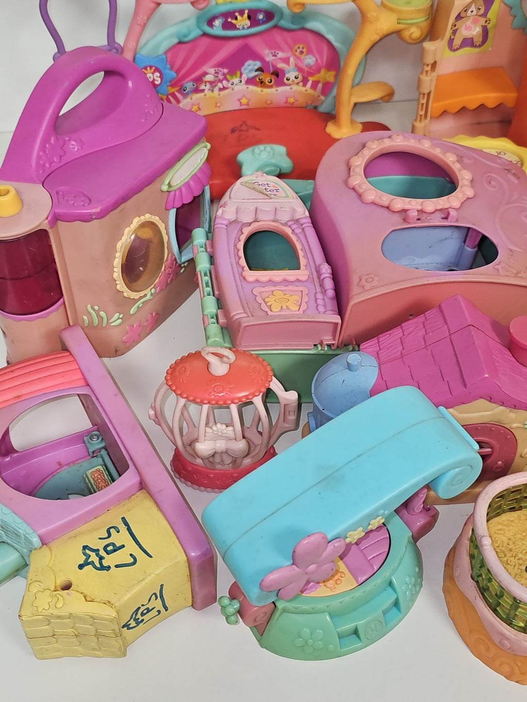 Gros lot maisons et accessoires Littlest Petshop Petshop maison animaux jouets e