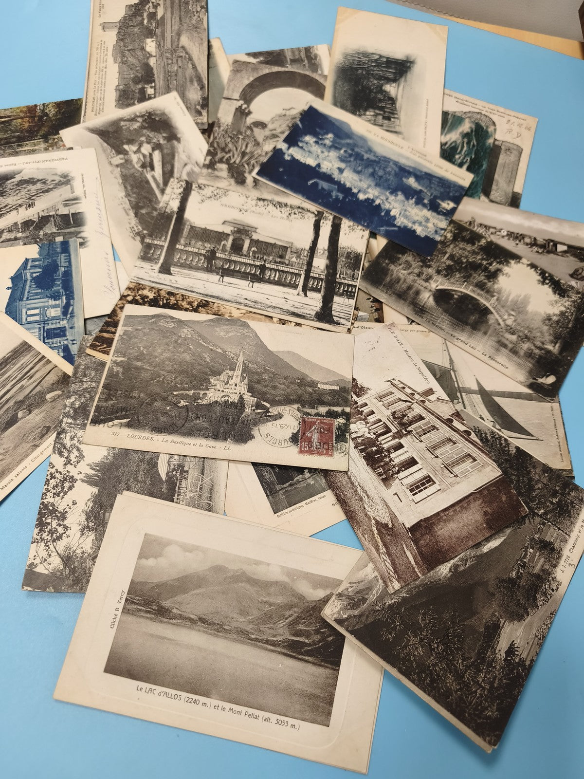 Lot cartes postales anciennes CPA divers lieux paysages monuments vintage (Ref 2