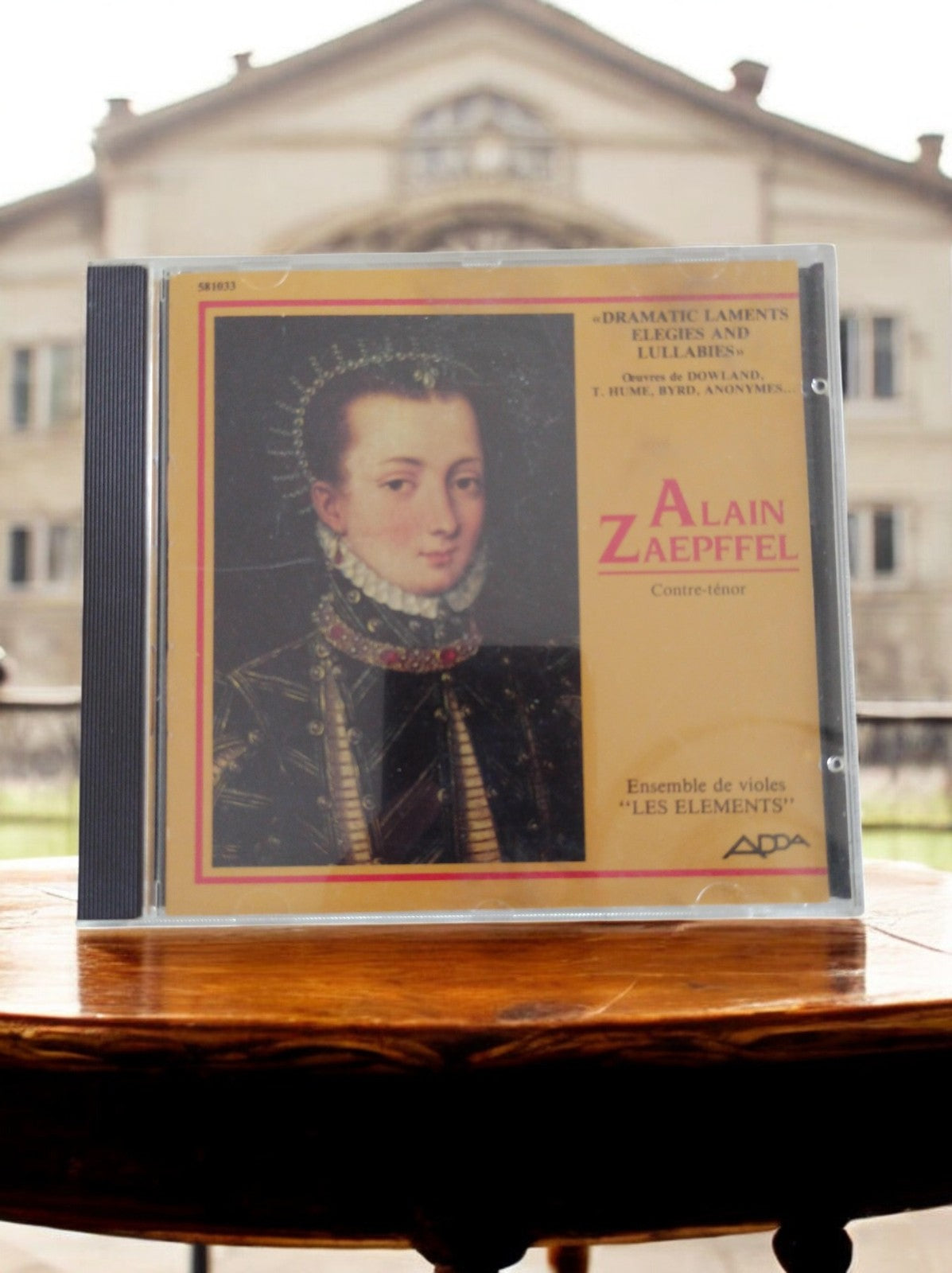 CD Alain Zaeppfel ADDA Dramatic Laments Ensemble Les Elements Classique Rare