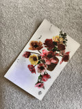 Carte postale illustrée fleurs panier, CPA, décor signé Défi 1960