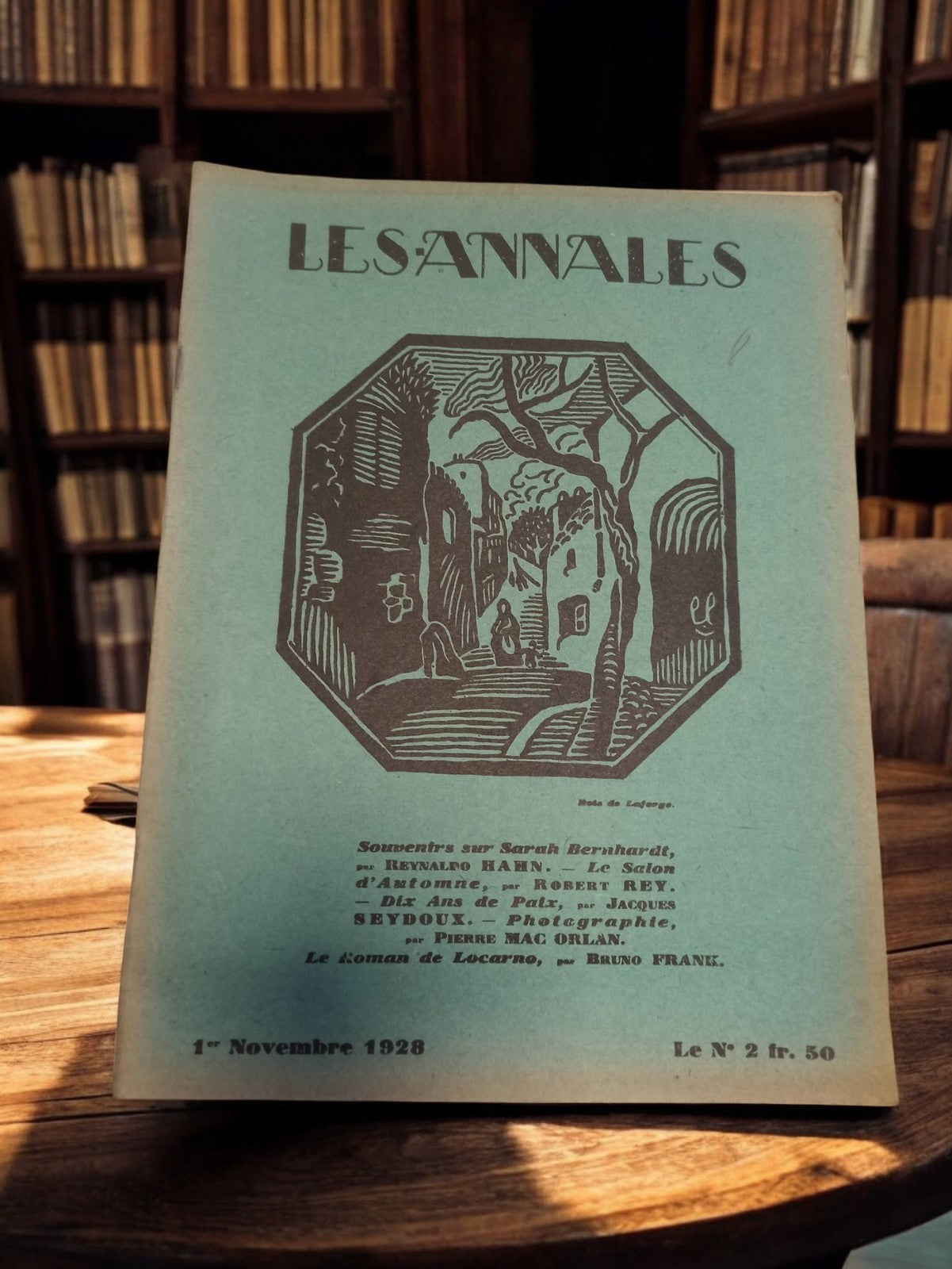 Revue ancienne Les Annales 1928 couverture illustrée rétro presse d'époque