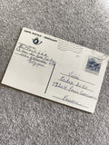 Carte postale Belgique affranchie 13F timbre 1990 philatélie écrite
