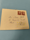 Ancienne enveloppe timbrée Turquie oblitérée, philatélie collection, vintage