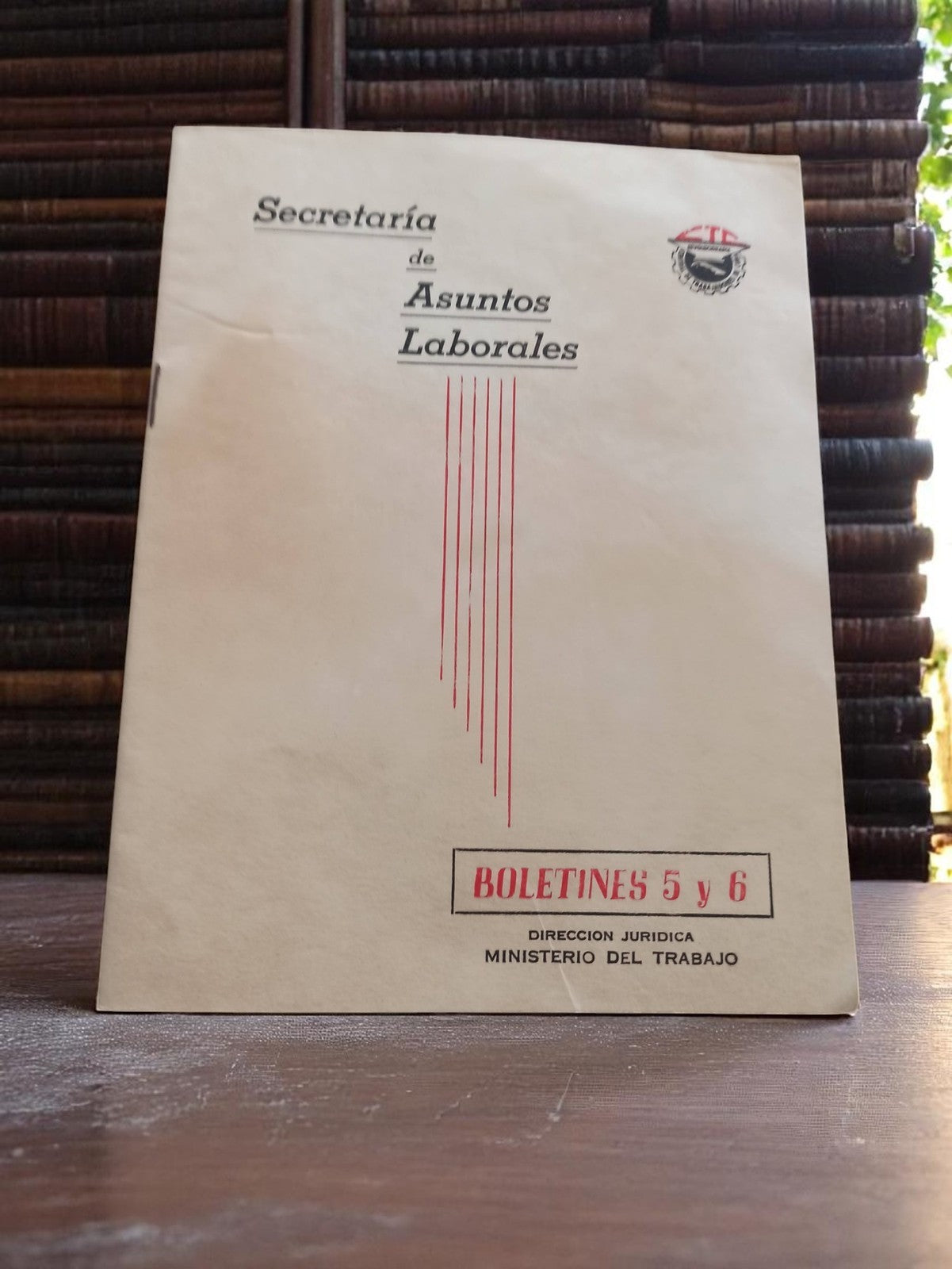 Livret Secretáría Asuntos Laborales Cuba vintage années 60 rare boletines