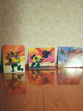 Cartes illustrées vintage robot géant anime japonais – Lot papier années 70