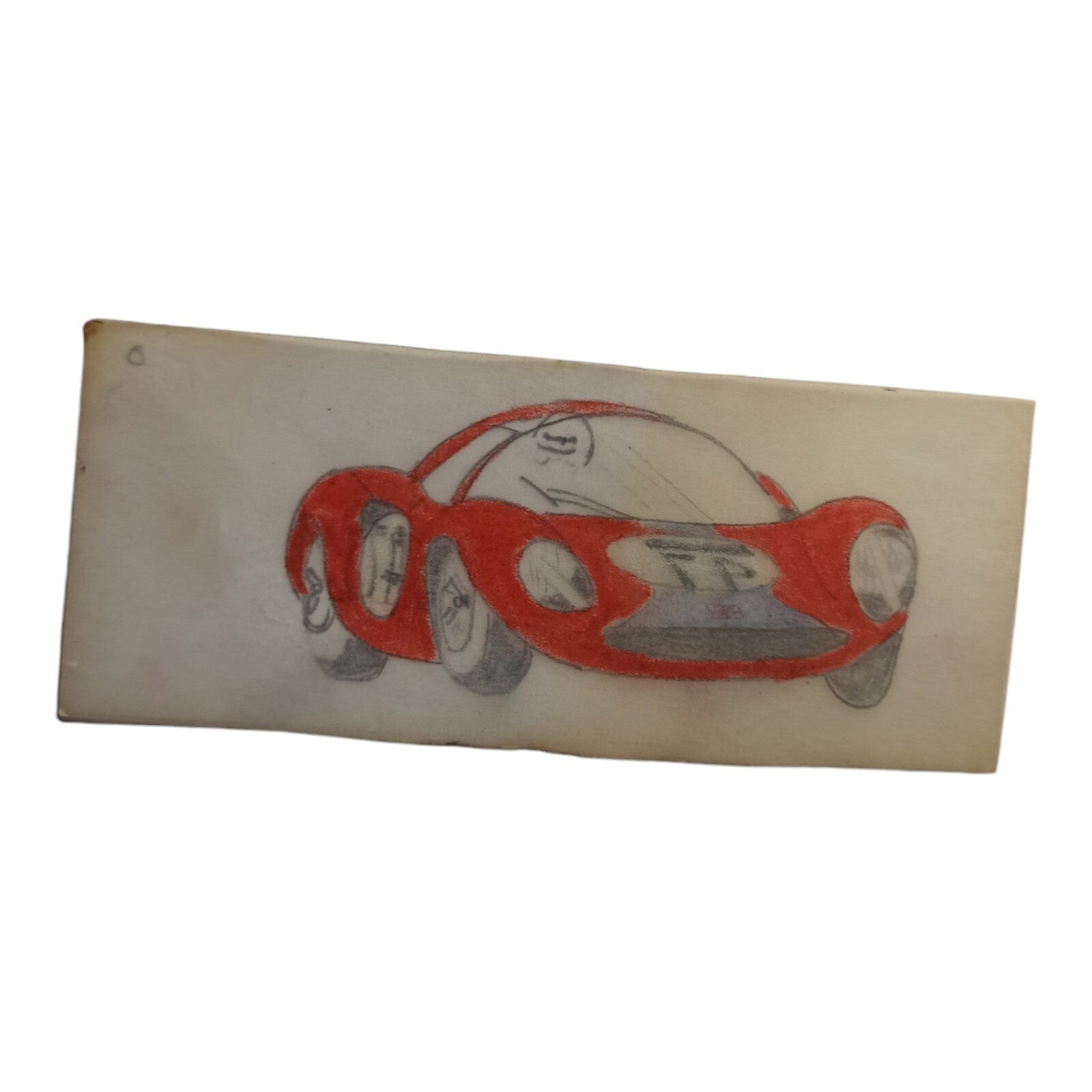 Plan dessin calque voiture Scalextric Dinky Toys ancien modèle 10 cm vintage