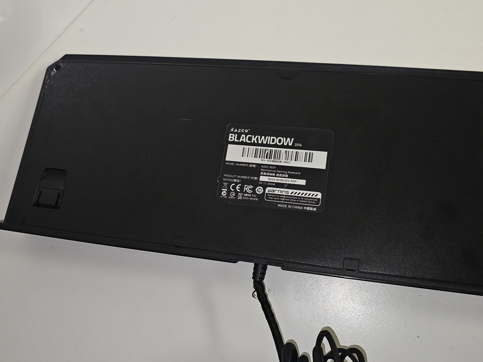 Clavier mécanique Razer BlackWidow Stealth RZ03-0039 USB 2014 gamer fonctionnel
