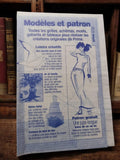 Rare patron de couture vintage Ancienne, modèle rétro, collection objet ancien