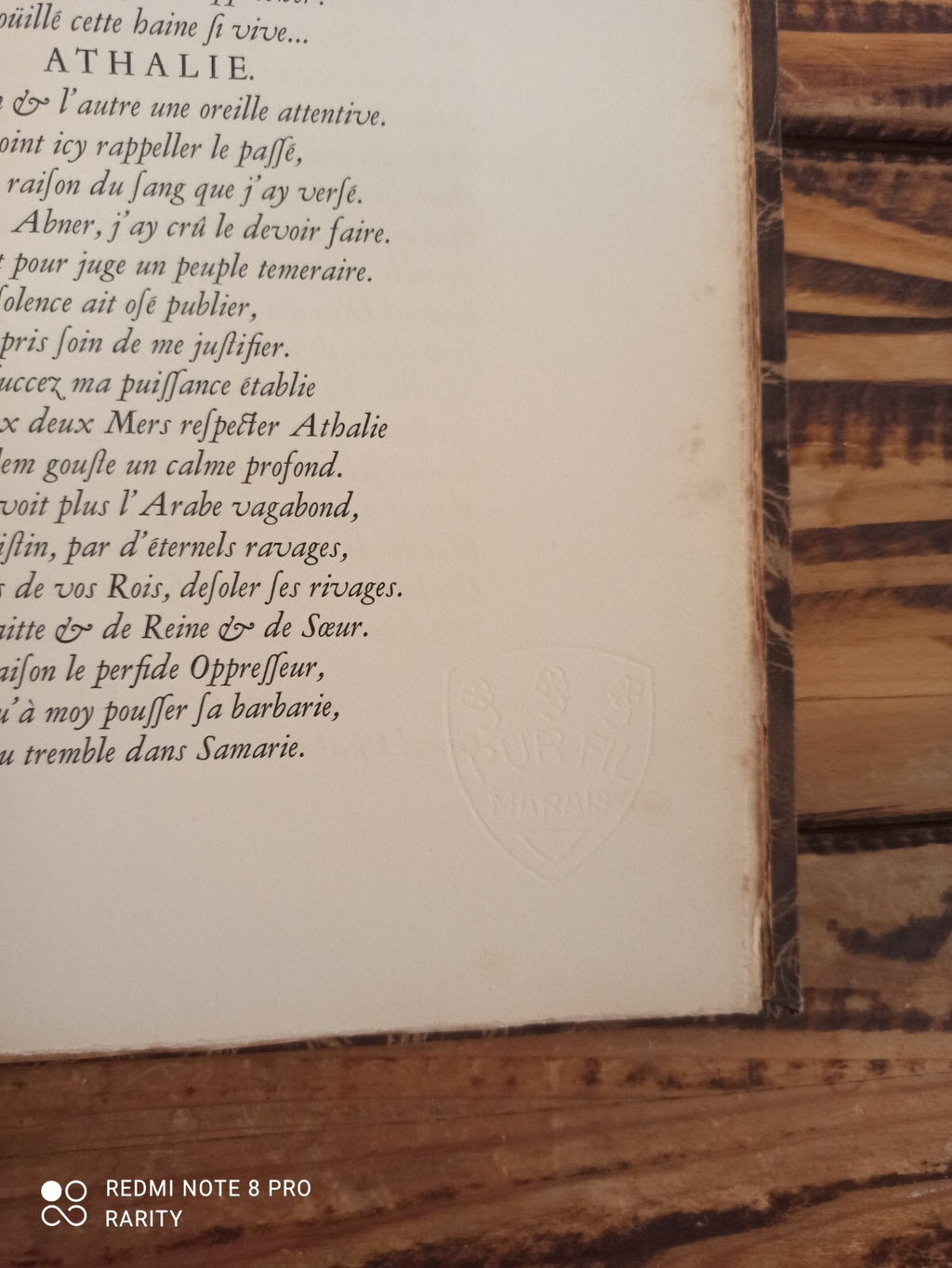 Livre Athalie Tragédie 1946 édition numérotée gravures Bibliolatres France