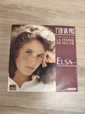 Vinyle 45 tours Elsa T'en va pas ? La femme de ma vie, pochette photo, Carrere