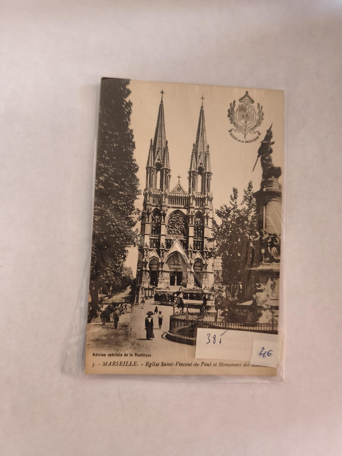 Carte postale ancienne vintage Marseille rétro collection illustration France