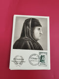 Carte Premier Jour Pétrarque 1956 timbre France philatélie poète illustrée