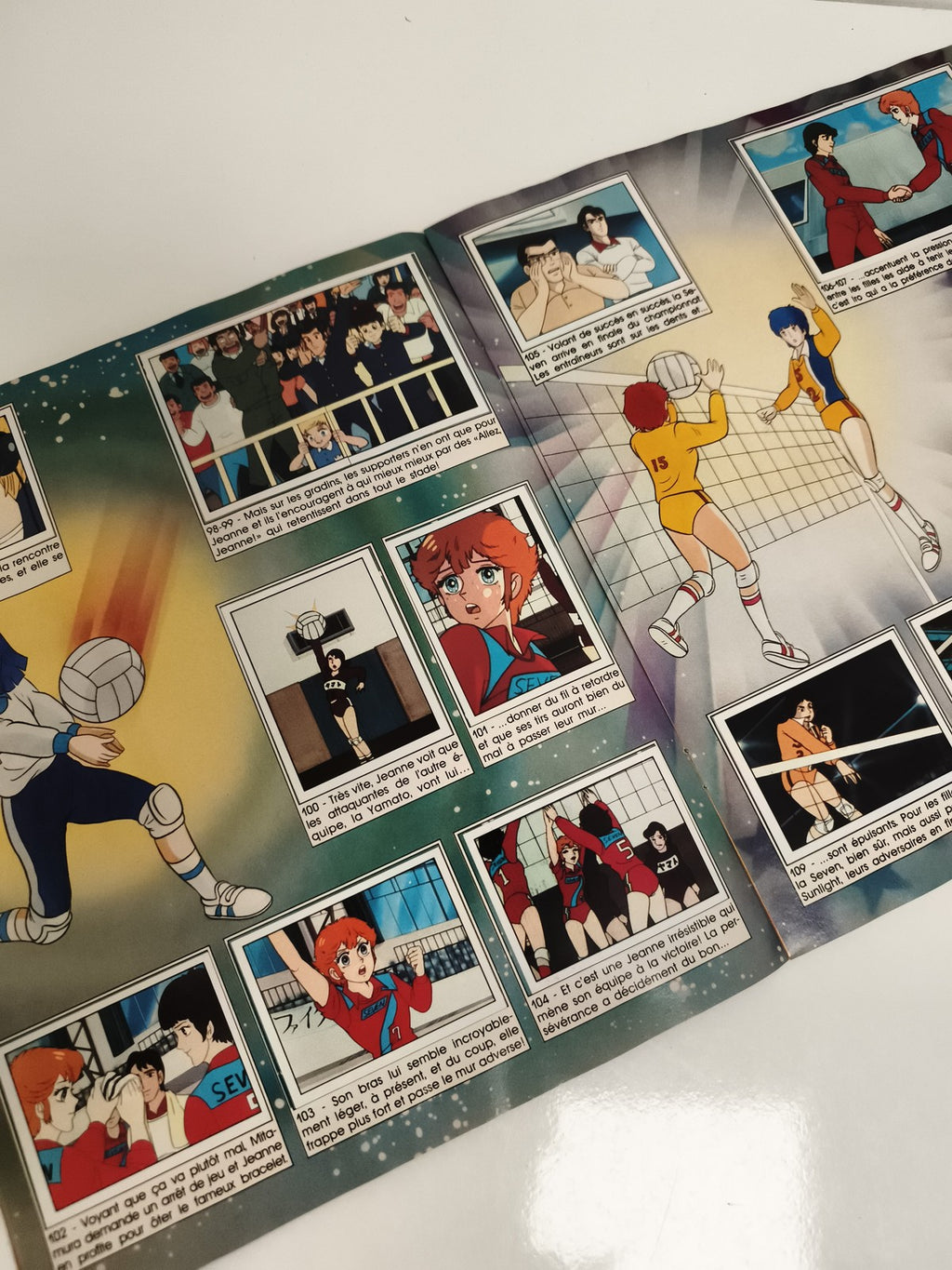Album Panini vintage Jeanne et Serge complet manga volley rétro années 80