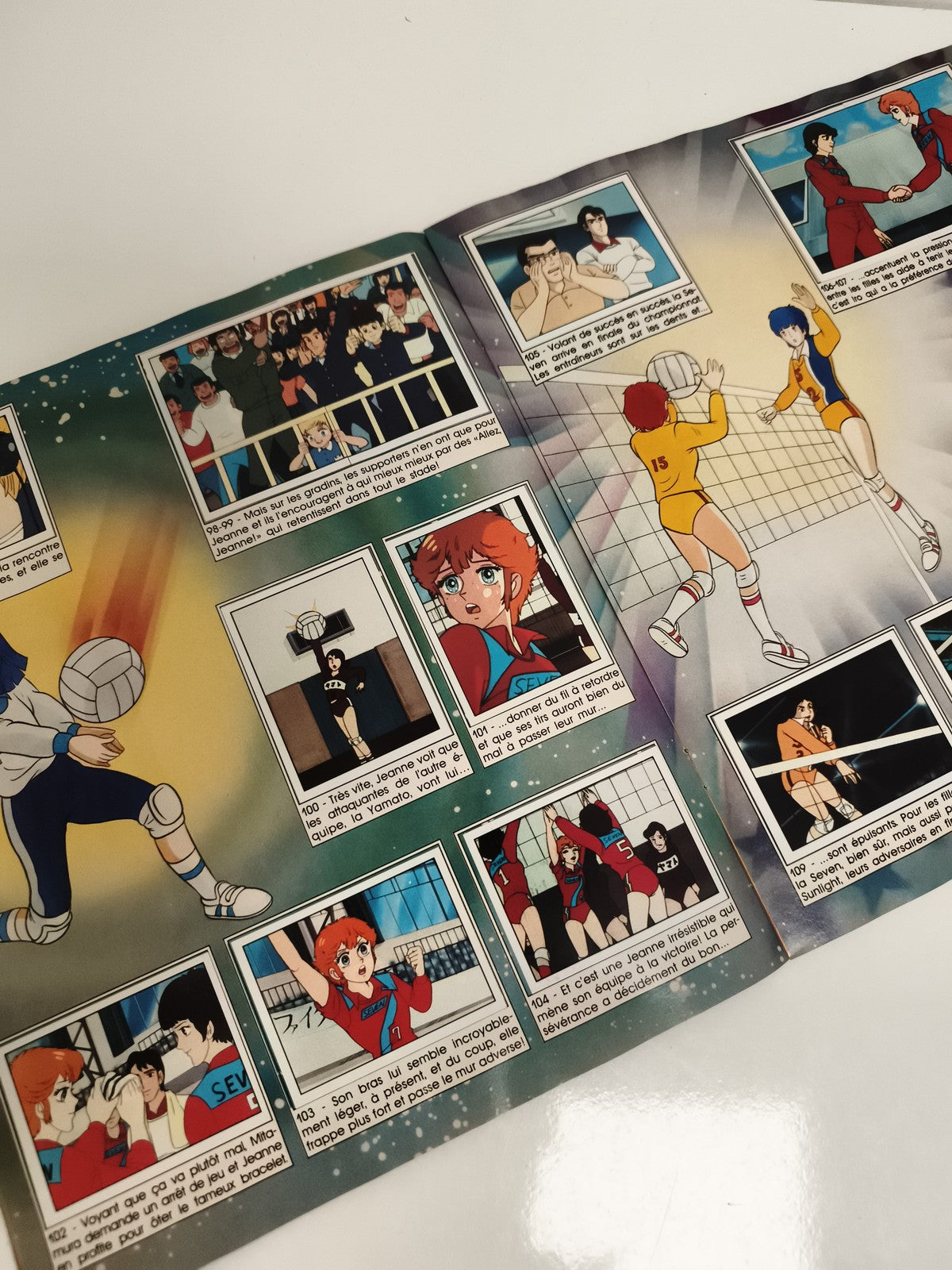 Album Panini vintage Jeanne et Serge complet manga volley rétro années 80