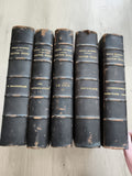 Lot 5 livres reliés Victor Hugo Édition Nationale cuir noir XIXe