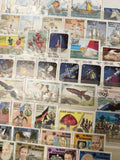 Lot timbres Guinée-Bissau sports, animaux, espace, bateaux, couleurs variées
