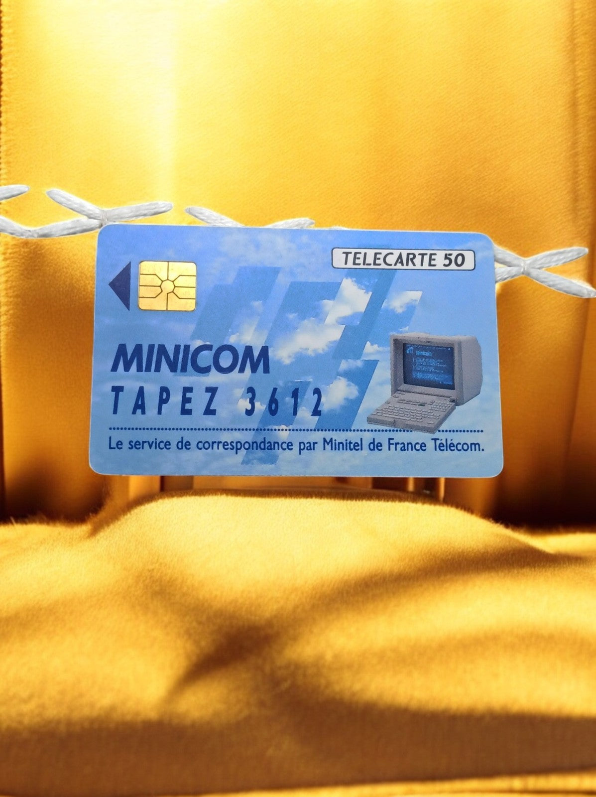Carte téléphonique vintage Télécarte 50 Minicom France Télécom Minitel