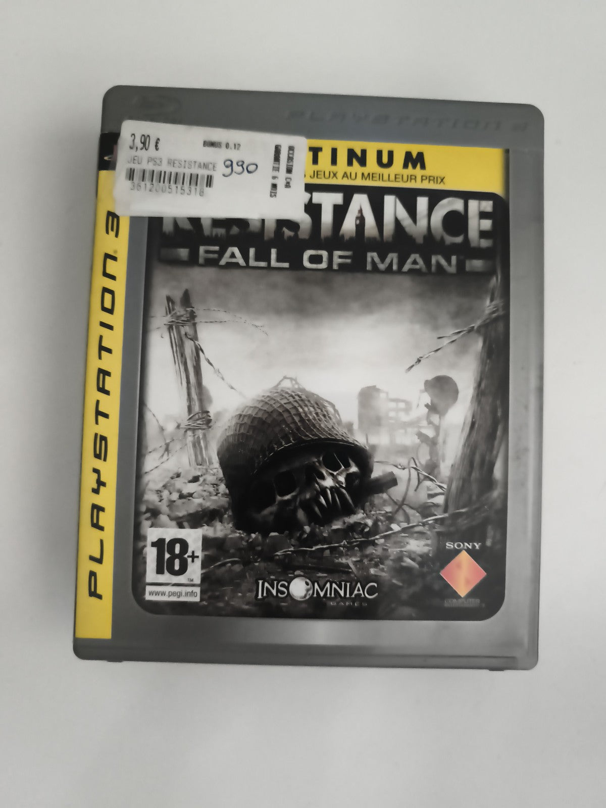 Jeu PS3 Resistance Fall of Man Platinum Sony – Boîtier gris Playstation