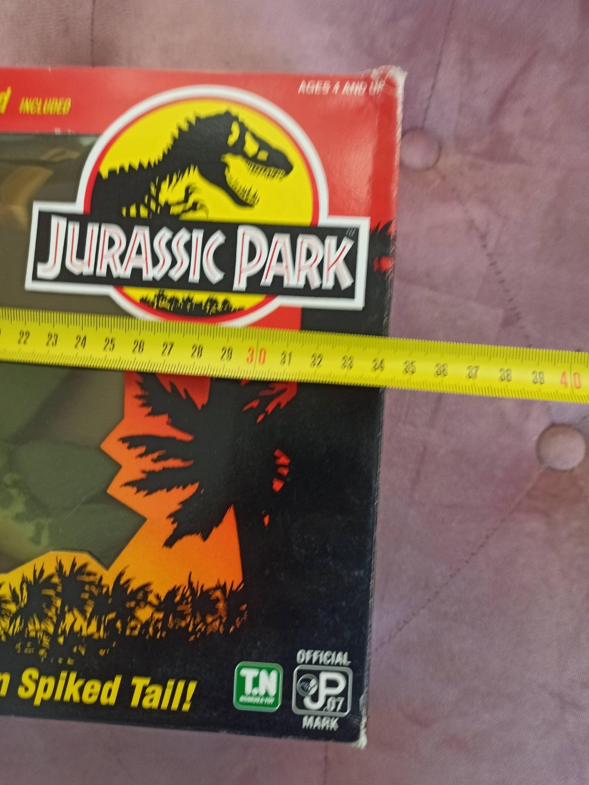 Figurine Jurassic Park Stegosaurus Dino Damage boîte japonaise queue articulée
