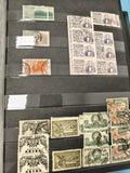 Lot anciens timbres oblitérés Mexique années 1940, collection philatélie