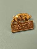 Vintage pin's Loste doré cochon ? Publicité ancienne collection (Ref 6)