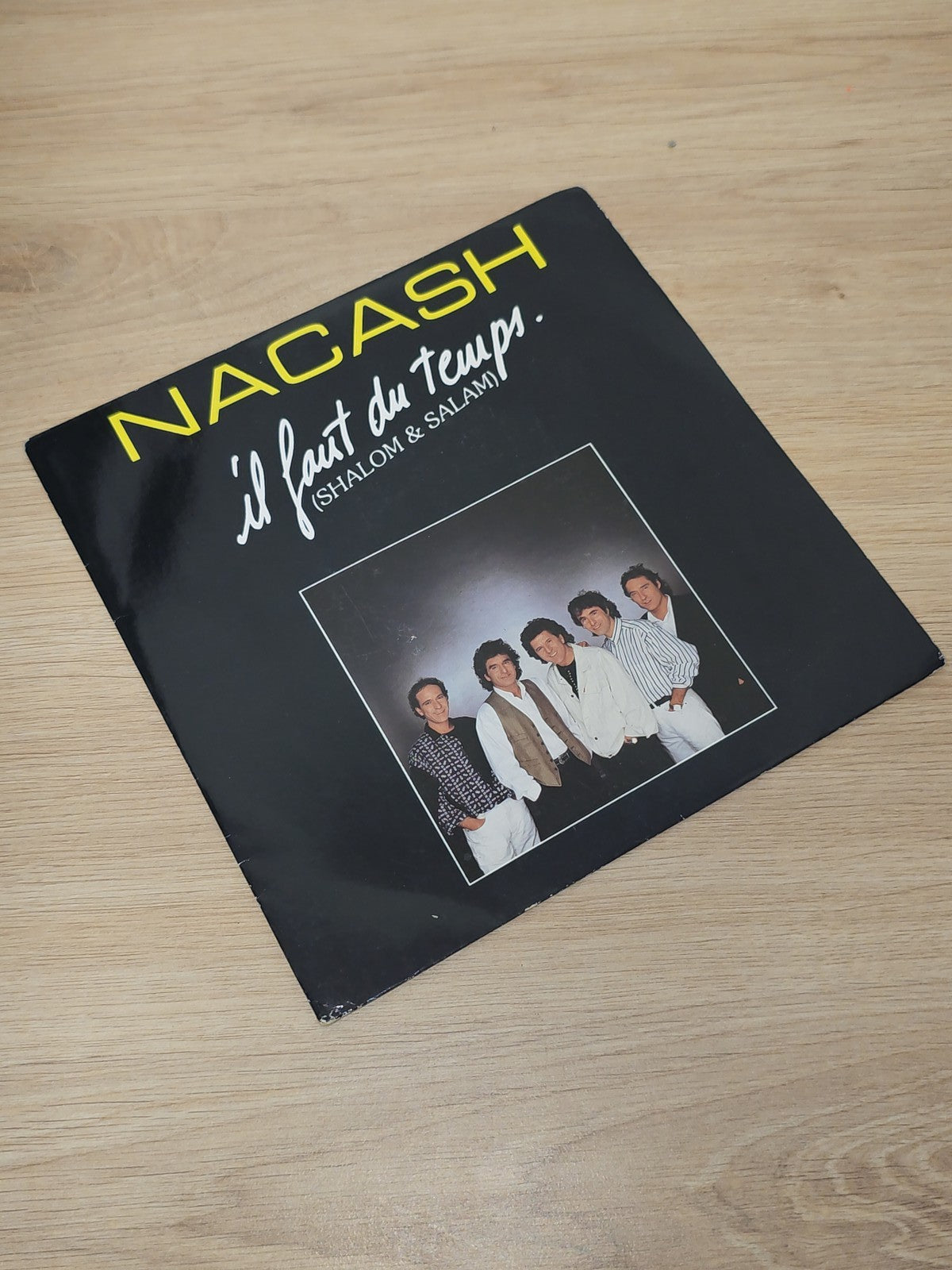 Vinyle 45 tours rétro Nacash ancien disque collection musique française vintage