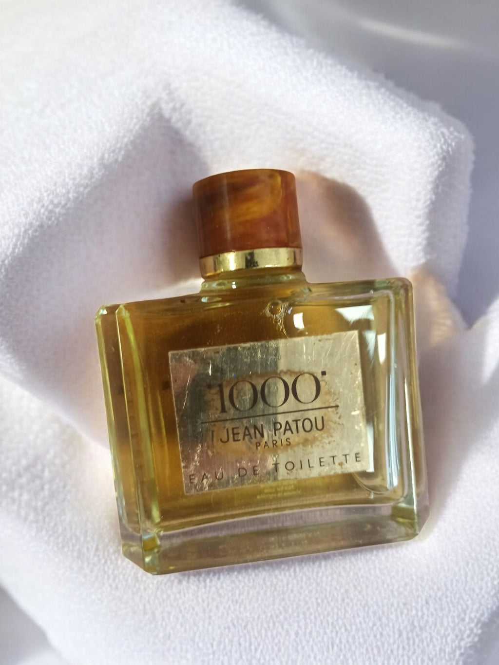Flacon factice Jean Patou 1000 ancien, eau de toilette, vitrine vintage déco