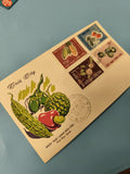 Ancienne enveloppe FDC Vietnam timbres fruits exotiques illustrée collection