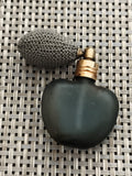 Flacon parfum ancien atomiseur poire Ancienne verre dépoli vintage déco