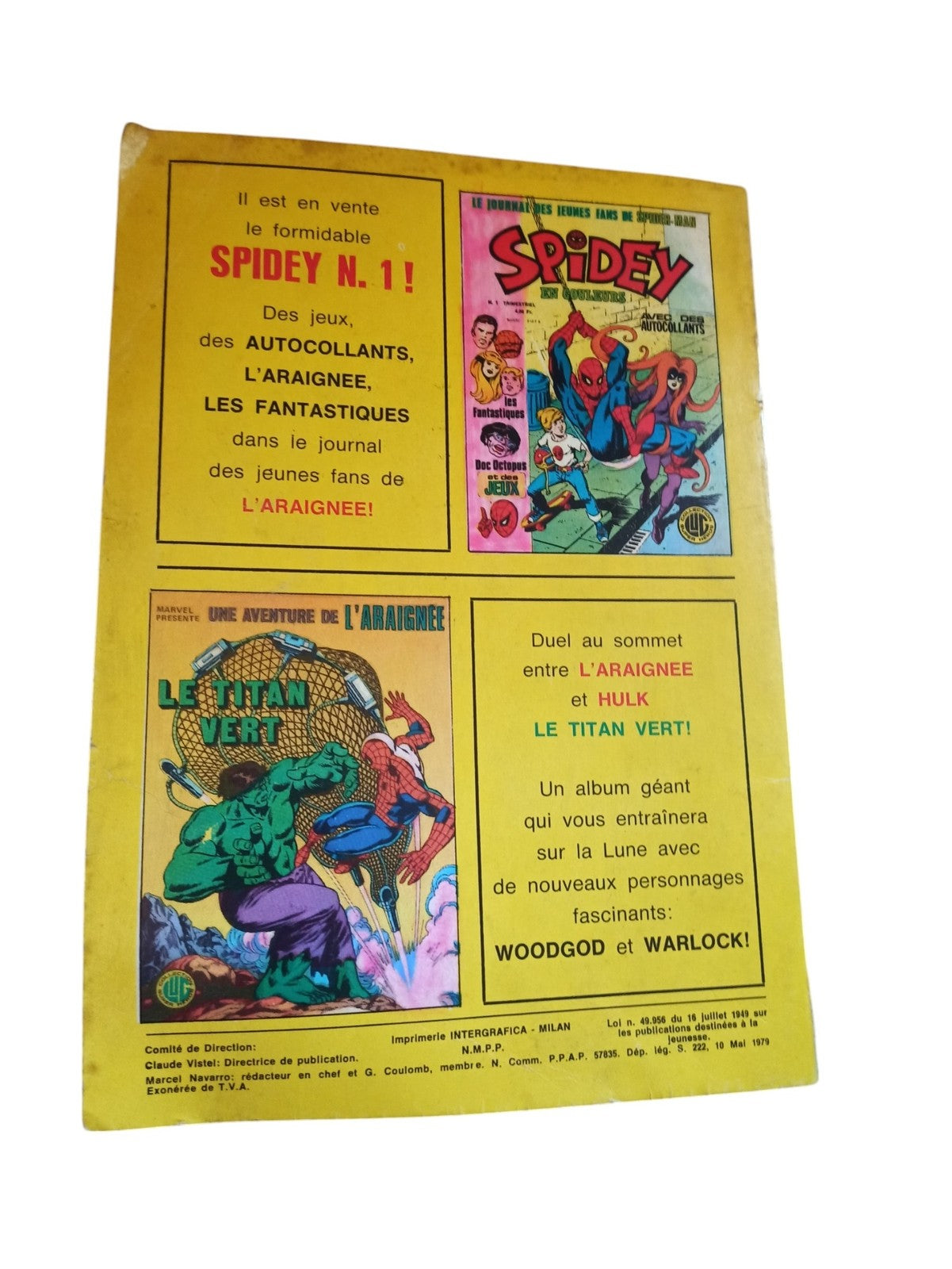 Comics Titans n°20 Marvel 1979 Lug Vintage super-héros X-Men ancien