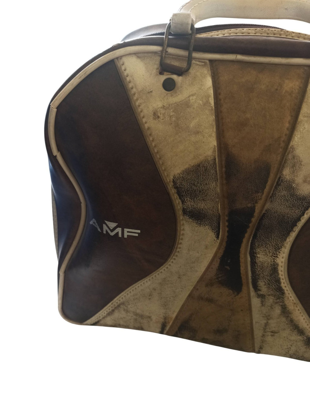 Boule de bowling AMF vintage + sac cuir et chaussures rétro set complet
