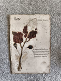 CPA fleur séchée Rose Amour Sincère carte postale ancienne poème décoratif