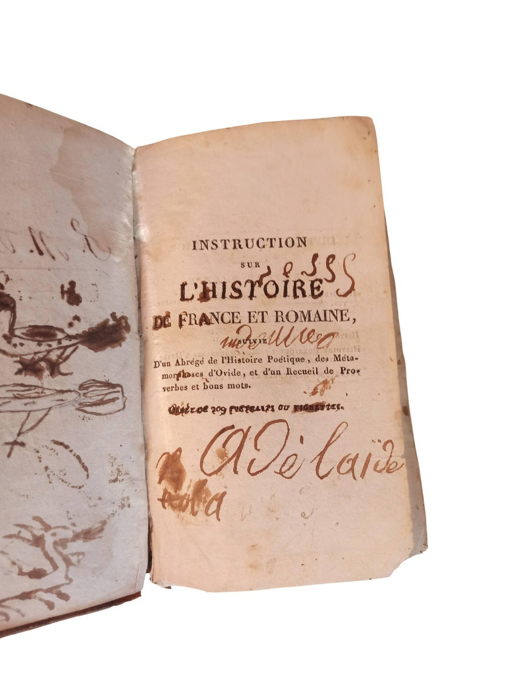 Livre ancien XIXe histoire de France manuel scolaire vintage rare