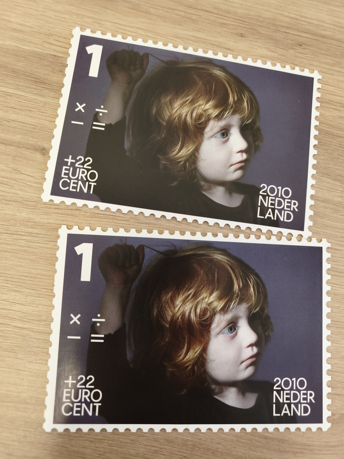 Cartes postales Netherlands 2010 Enfants Culture Ethnies lot x2 visuel timbre