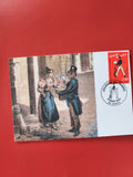 Carte postale philatélie oblitérée Journée du Timbre 1993 Nîmes illustration