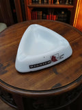 Cendrier vintage REGNIER publicitaire verre blanc triangle bar bistrot rétro