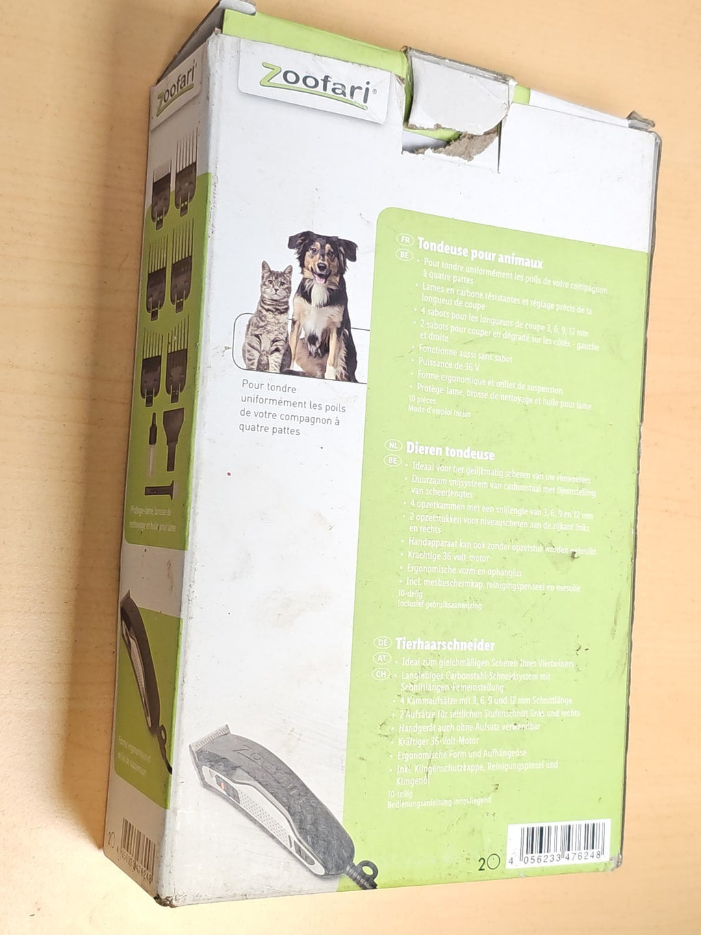 Tondeuse Zoofari pour animaux, toilettage chat chien, coupe précise, appareil d'