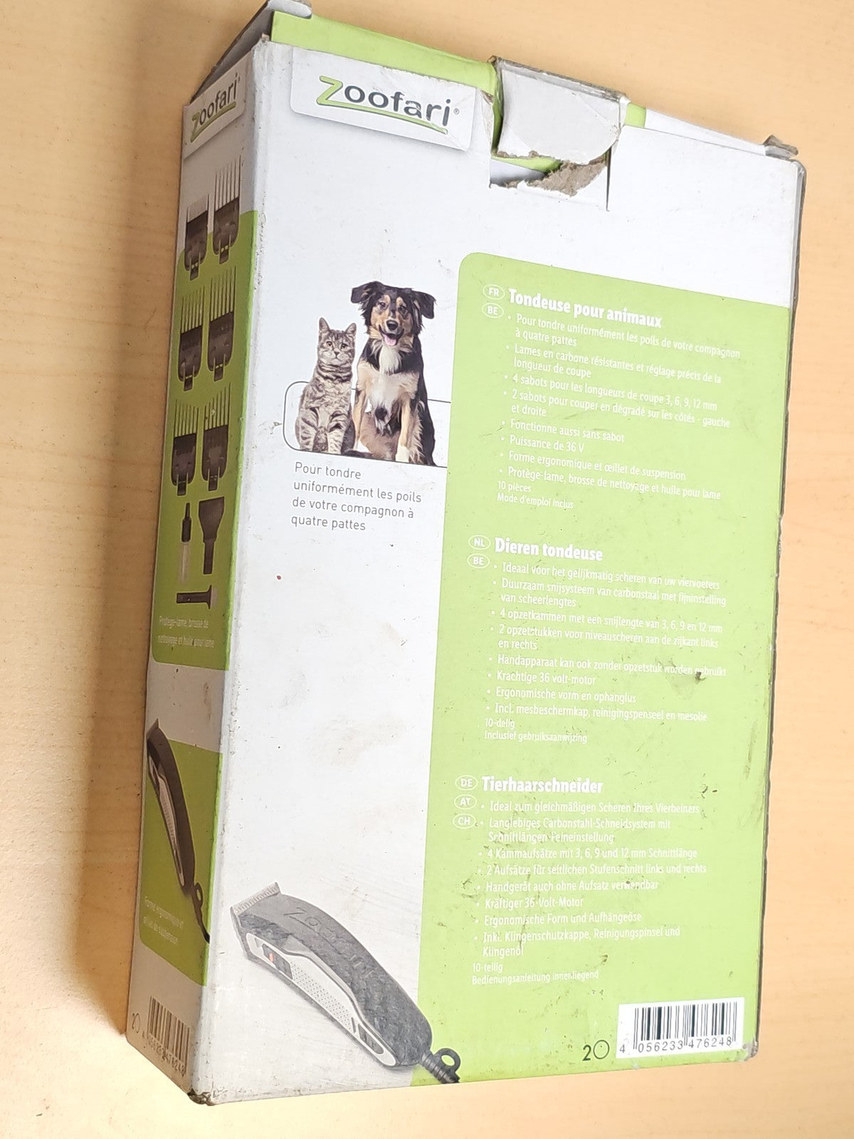 Tondeuse Zoofari pour animaux, toilettage chat chien, coupe précise, appareil d'