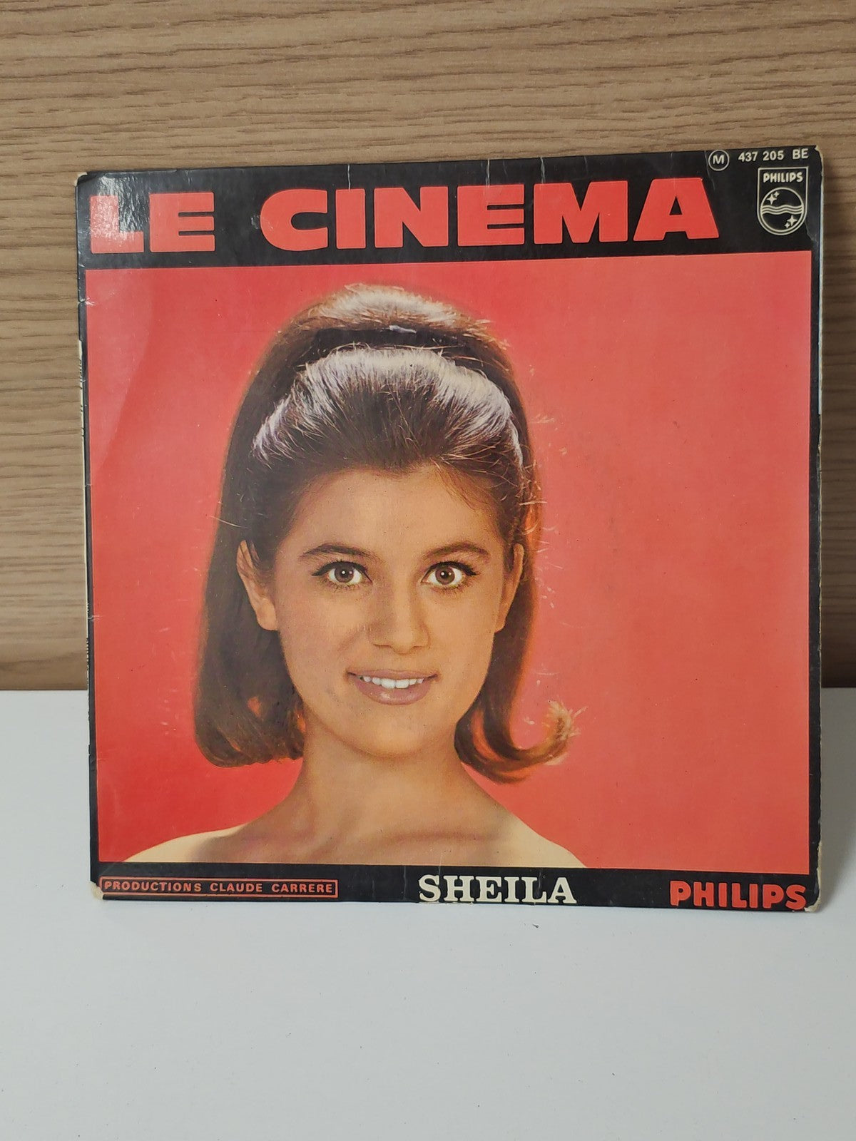 Vintage 45 tours vinyle Sheila ancien disque rétro collection chanson française