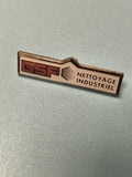 Vintage pin's GSF Nettoyage Industriel badge ancien collection publicitaire
