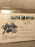 Lettre 1er jour DDR 70 Jahre Eisenbahnfährverbindung Sassnitz Trelleborg timbres