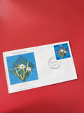 Enveloppe philatélie Wallis et Futuna fleurs Hymenocallis littoralis timbre