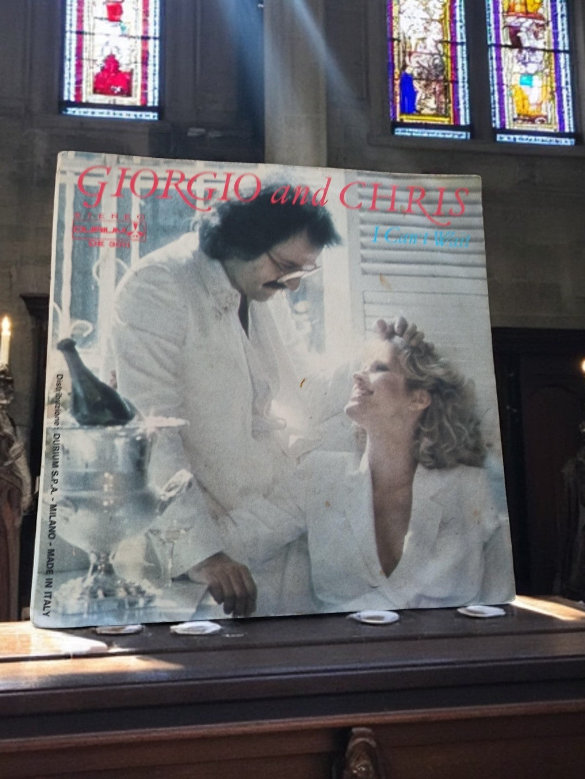 Vinyle 45 tours Giorgio and Chris I Can't Wait vintage années 70 rare