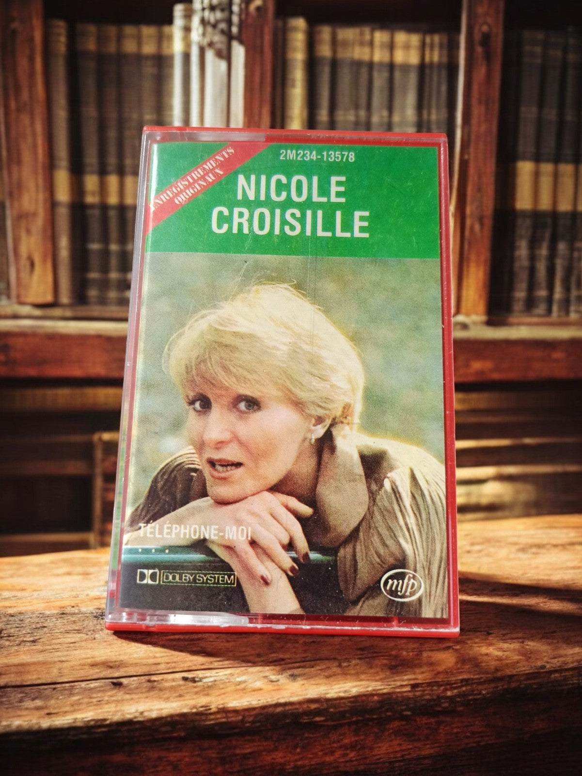 Cassette audio vintage Nicole Croisille Téléphone-moi MFP rétro K7 française