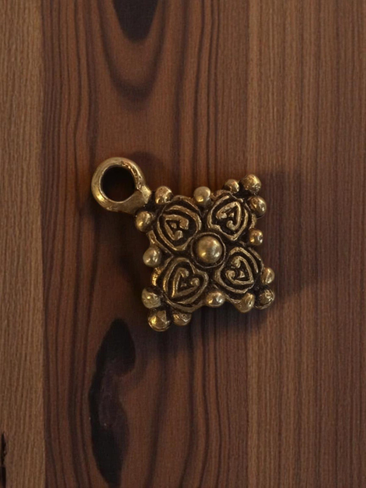 Pendentif Vintage Métal Années 50 Deadstock Bijouterie