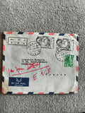 Lettre aérienne Syrie 1970s timbres SyRian Arab Republic, cachets Damas, philaté